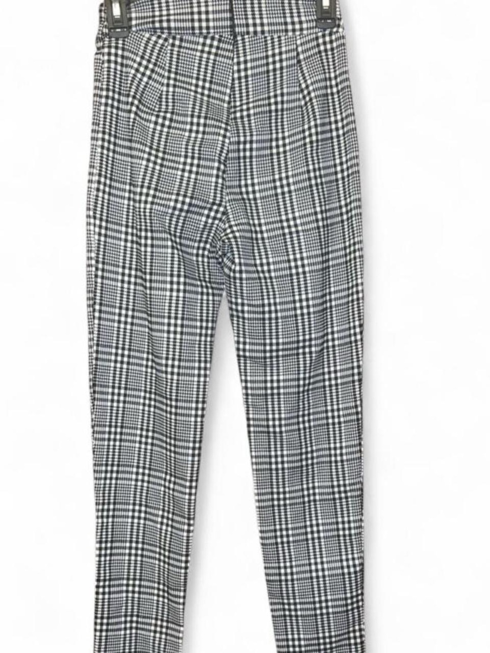 Fashion Nova Black White Plaid High Waist Skinny Pants Size M